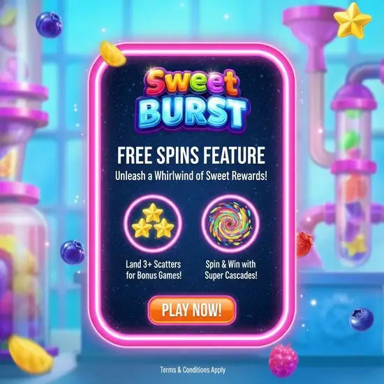 Free Spins: where Sweet Burst becomes a real “feature slot” 🎡🍬